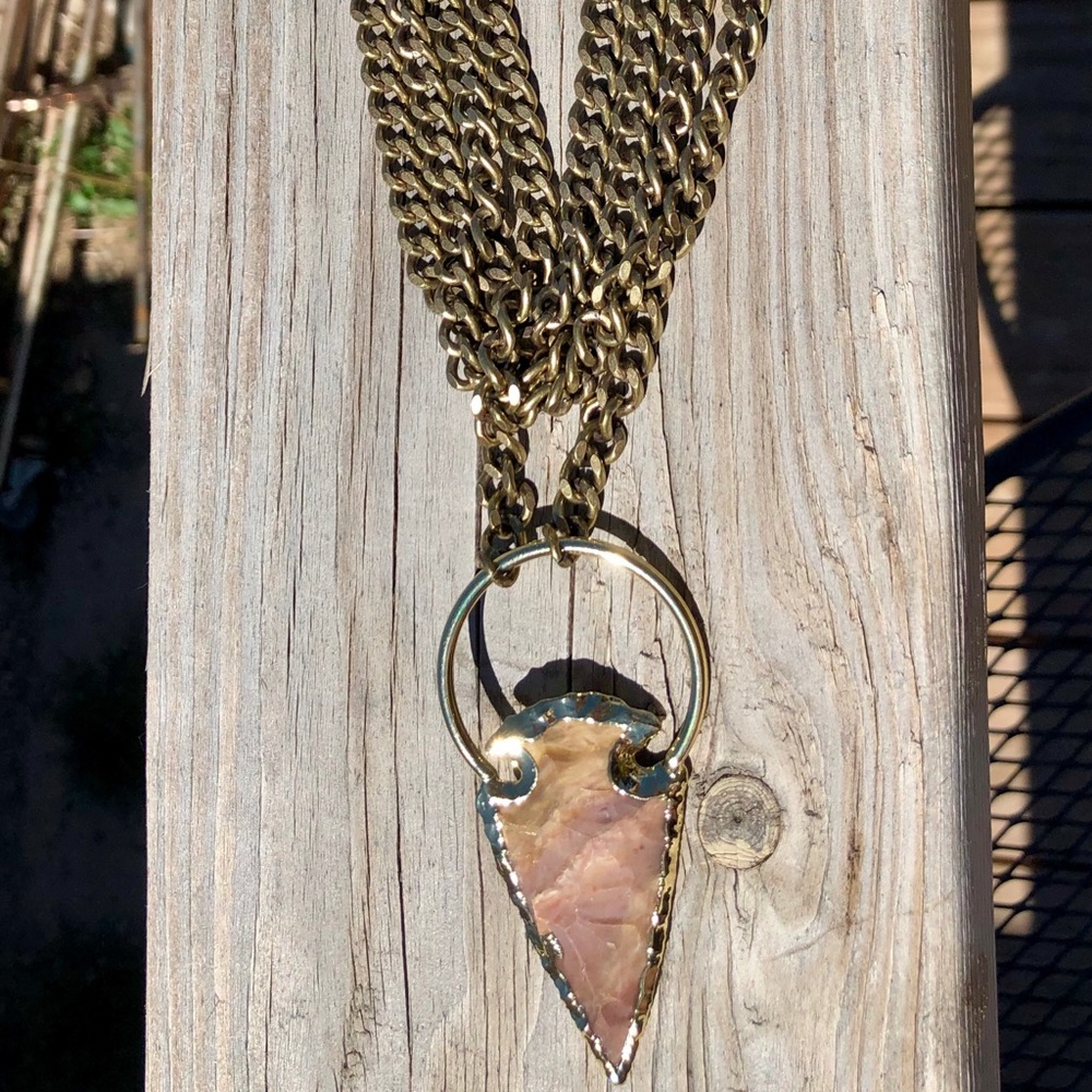 Kristalize layered arrowhead necklace